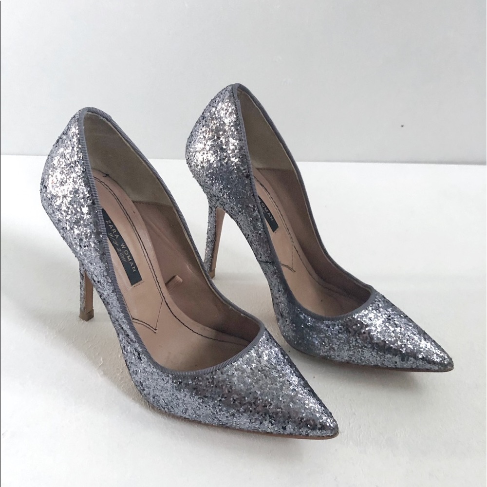 Zara | Glitter Heels